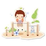 卡通人物锻炼素材
