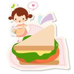 卡通甜点人物素材