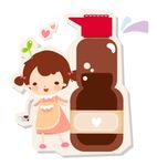 卡通人物化妆品素材