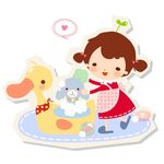 卡通小美女玩具素材