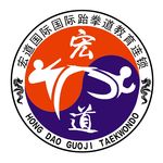 跆拳道logo标志设计图片