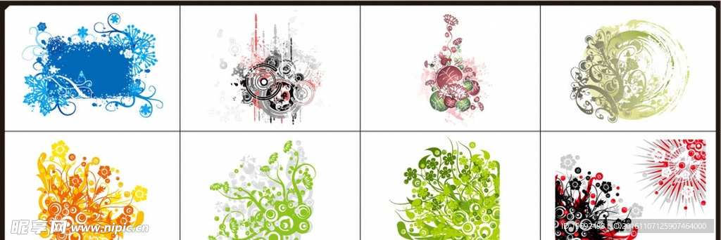 矢量图 插画 雕刻 素描 花纹