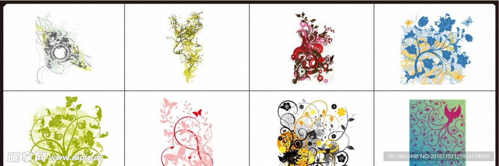 矢量图 插画 雕刻 素描 花纹