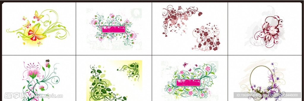 矢量图 插画 雕刻 素描 花纹