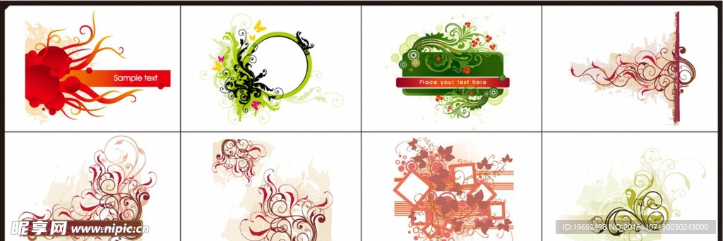 矢量图 插画 雕刻 素描 花纹