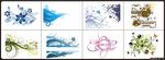 矢量图 插画 雕刻 素描 花纹
