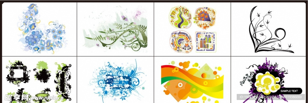 矢量图 插画 雕刻 素描 花纹