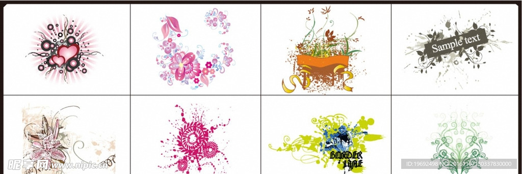 矢量图 插画 雕刻 素描 花纹