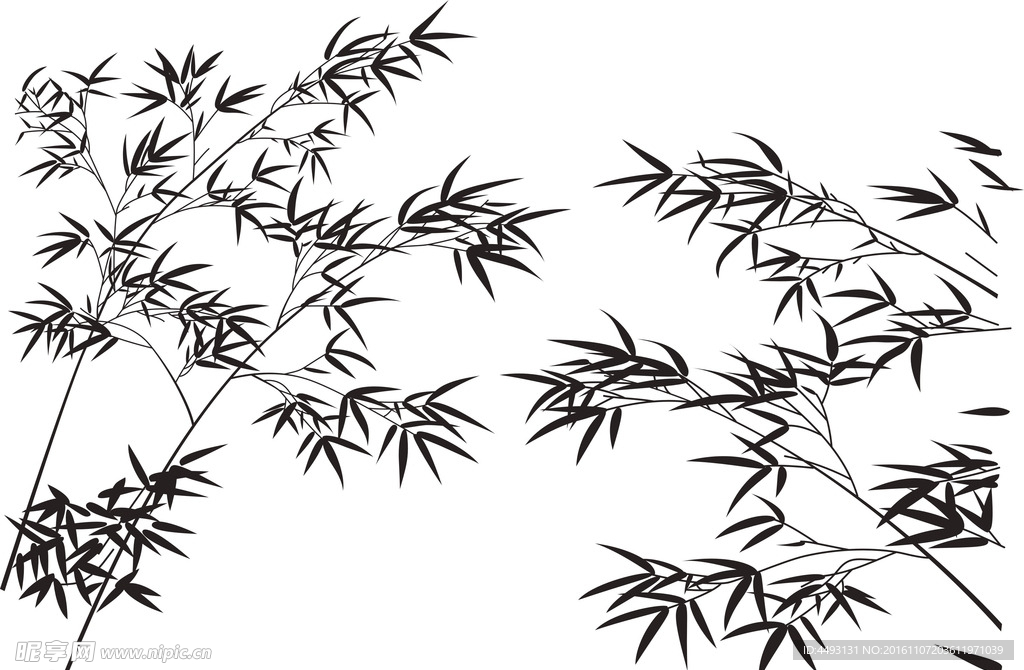 硅藻泥花纹 竹