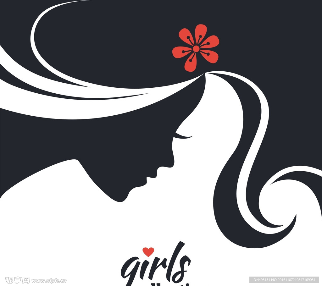 硅藻泥花纹 女孩