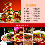 精美食物展板设计