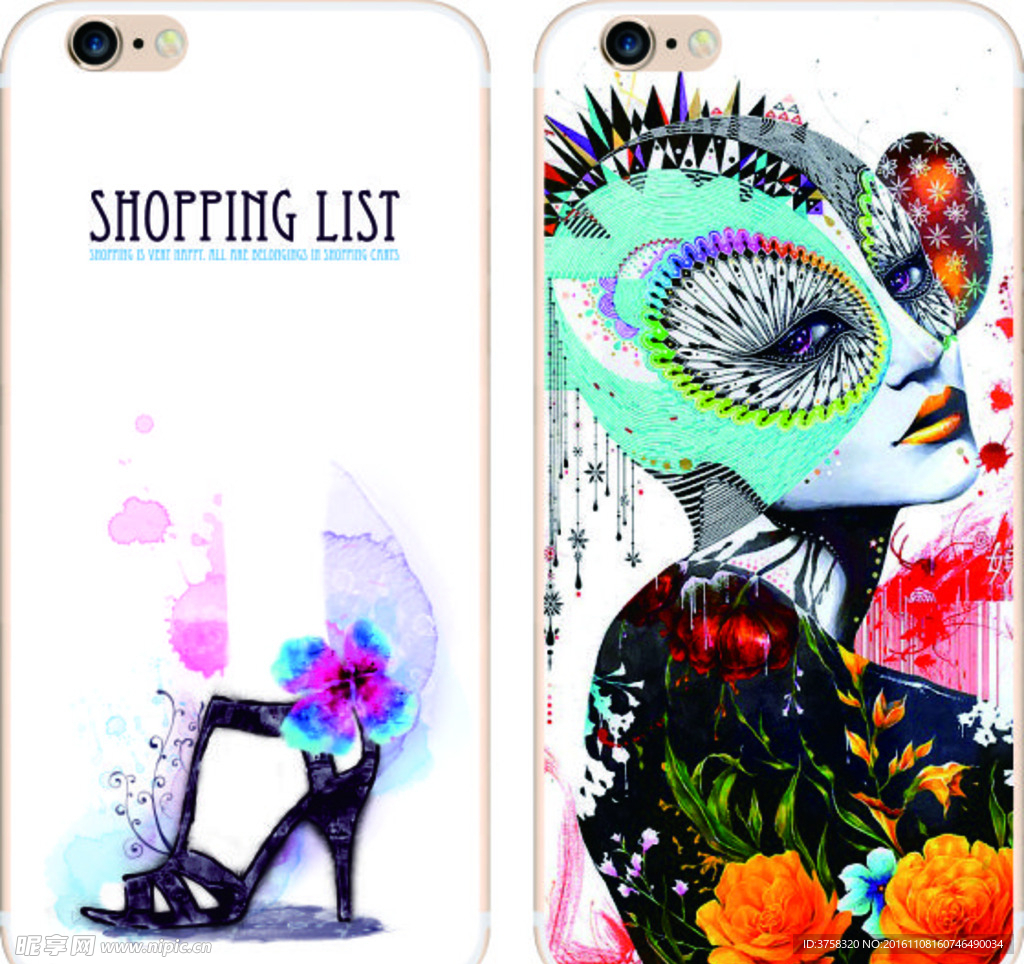 彩绘手机壳 iphone 时尚