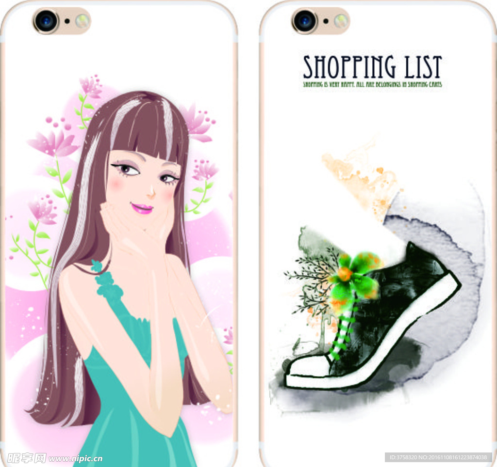 彩绘手机壳 iphone 时尚