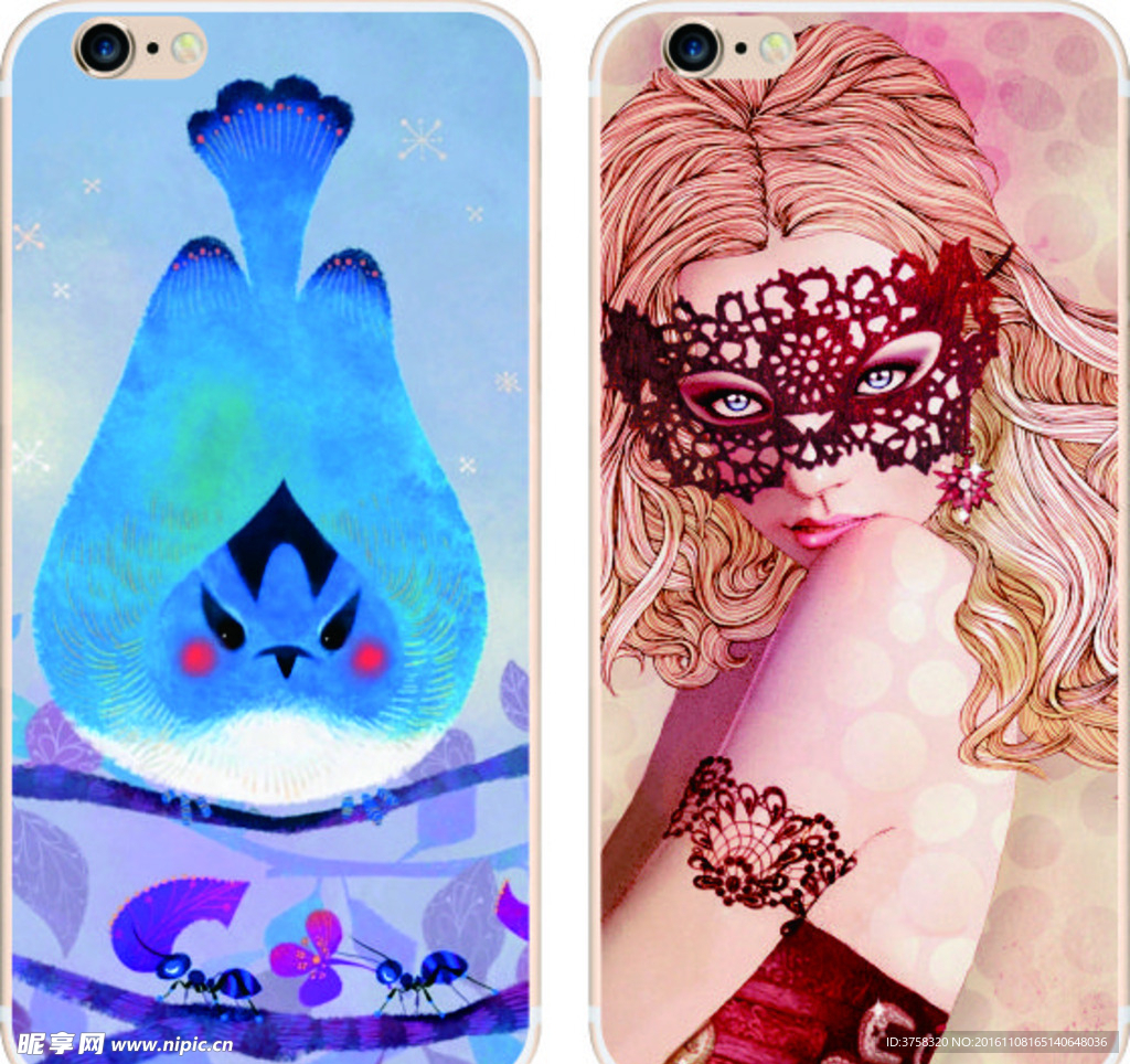 彩绘手机壳 iphone 时尚