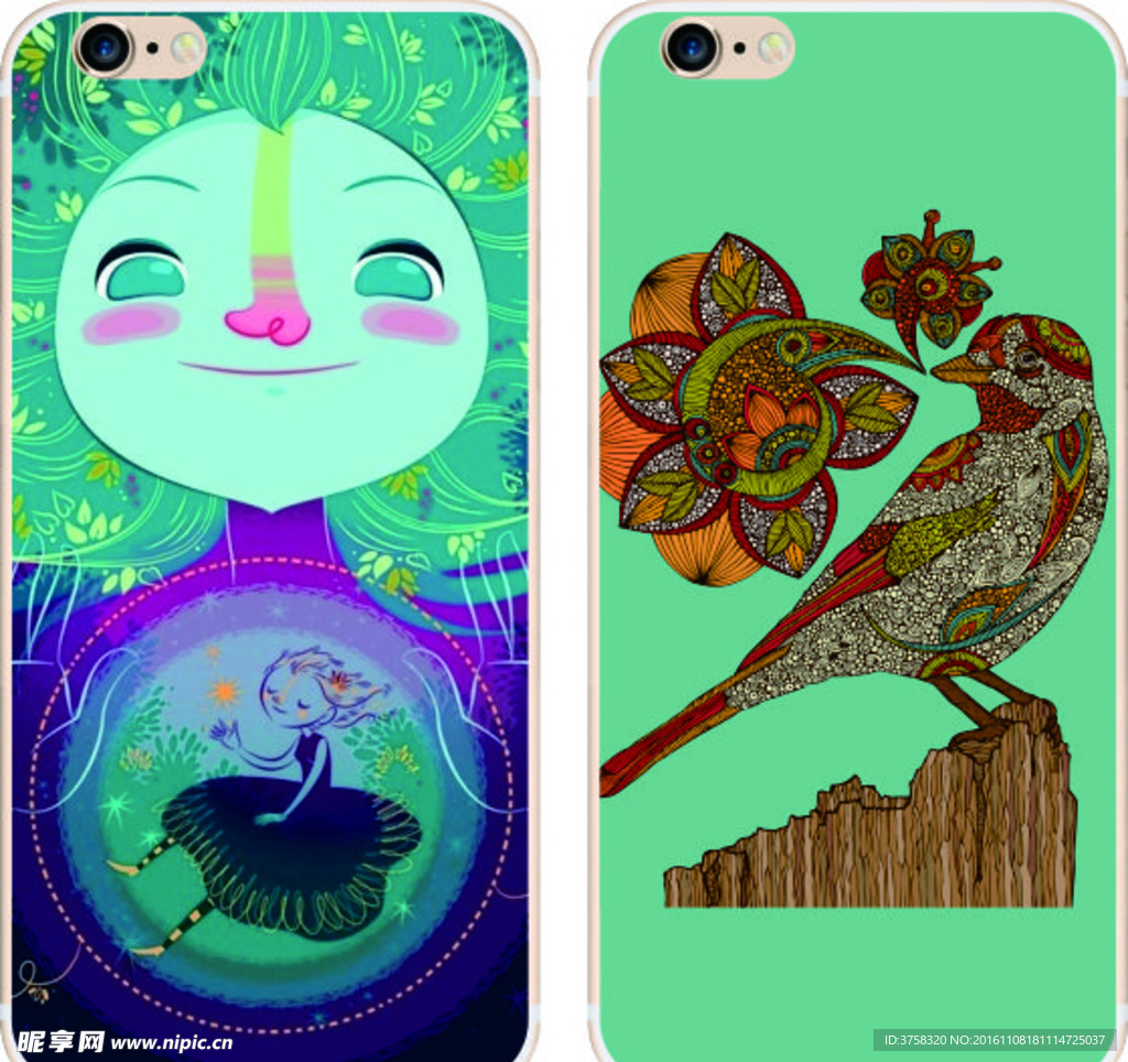 彩绘手机壳 iphone 时尚