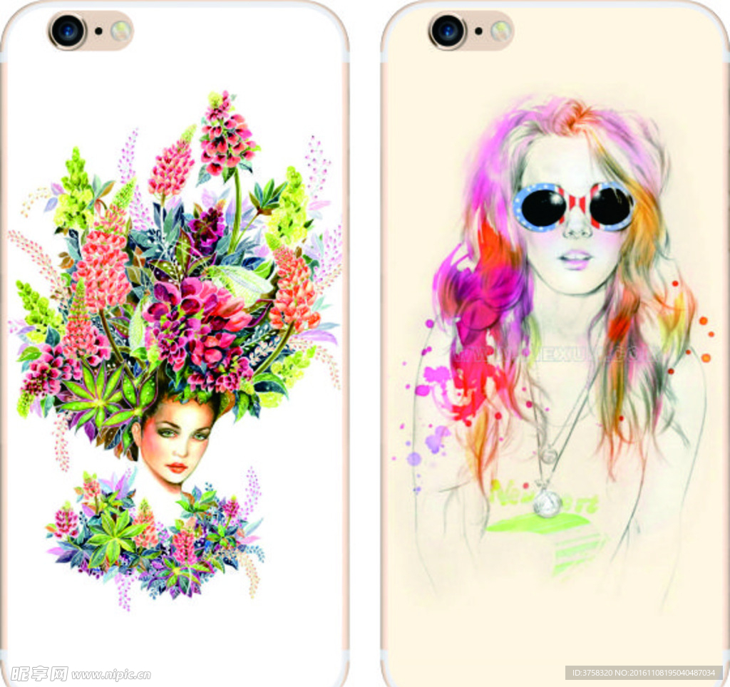 彩绘手机壳 iphone 时尚