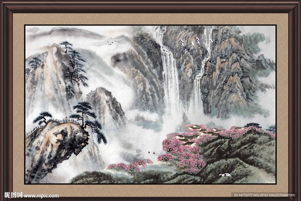 水墨山水画