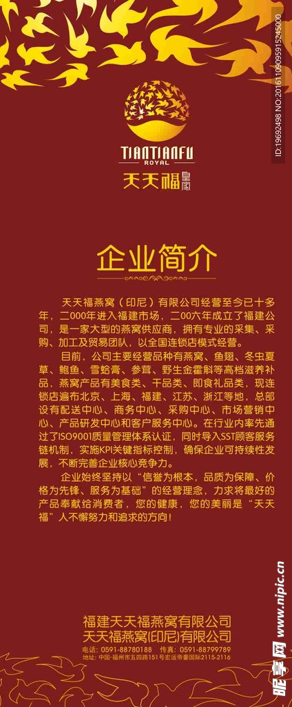 企业简介x展架
