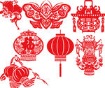 鸡年剪纸 鸡年春字 鸡剪纸 剪