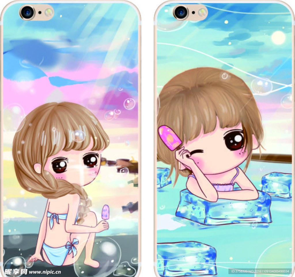 彩绘手机壳 iphone 时尚