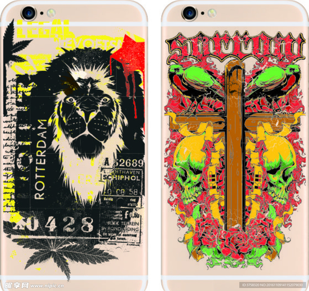 彩绘手机壳 iphone 时尚