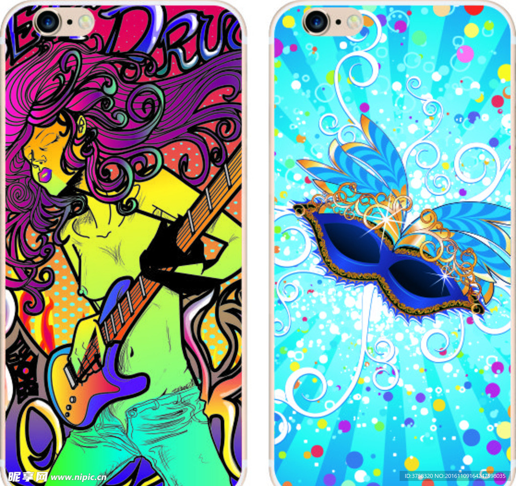 彩绘手机壳 iphone 时尚