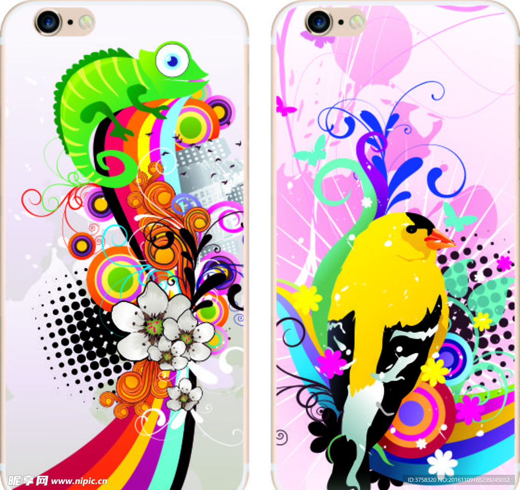 彩绘手机壳 iphone 时尚