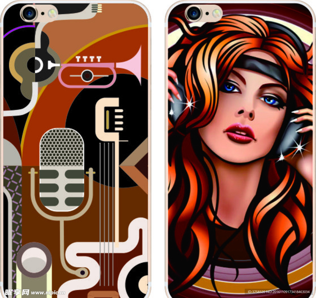 彩绘手机壳 iphone 时尚