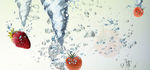 水花水果夏季海报背景banner