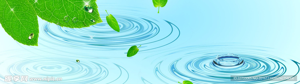 水滴背景banner