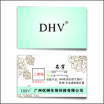 DHV欧束花纹名片