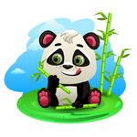 玩竹子的熊猫