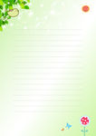 小学生卡通信纸