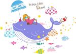 卡通鲸鱼素材
