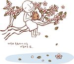 树上的和尚素材