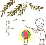 和尚打着灯笼