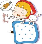 睡梦中的卡通人物素材