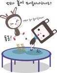 可爱运动兔子素材