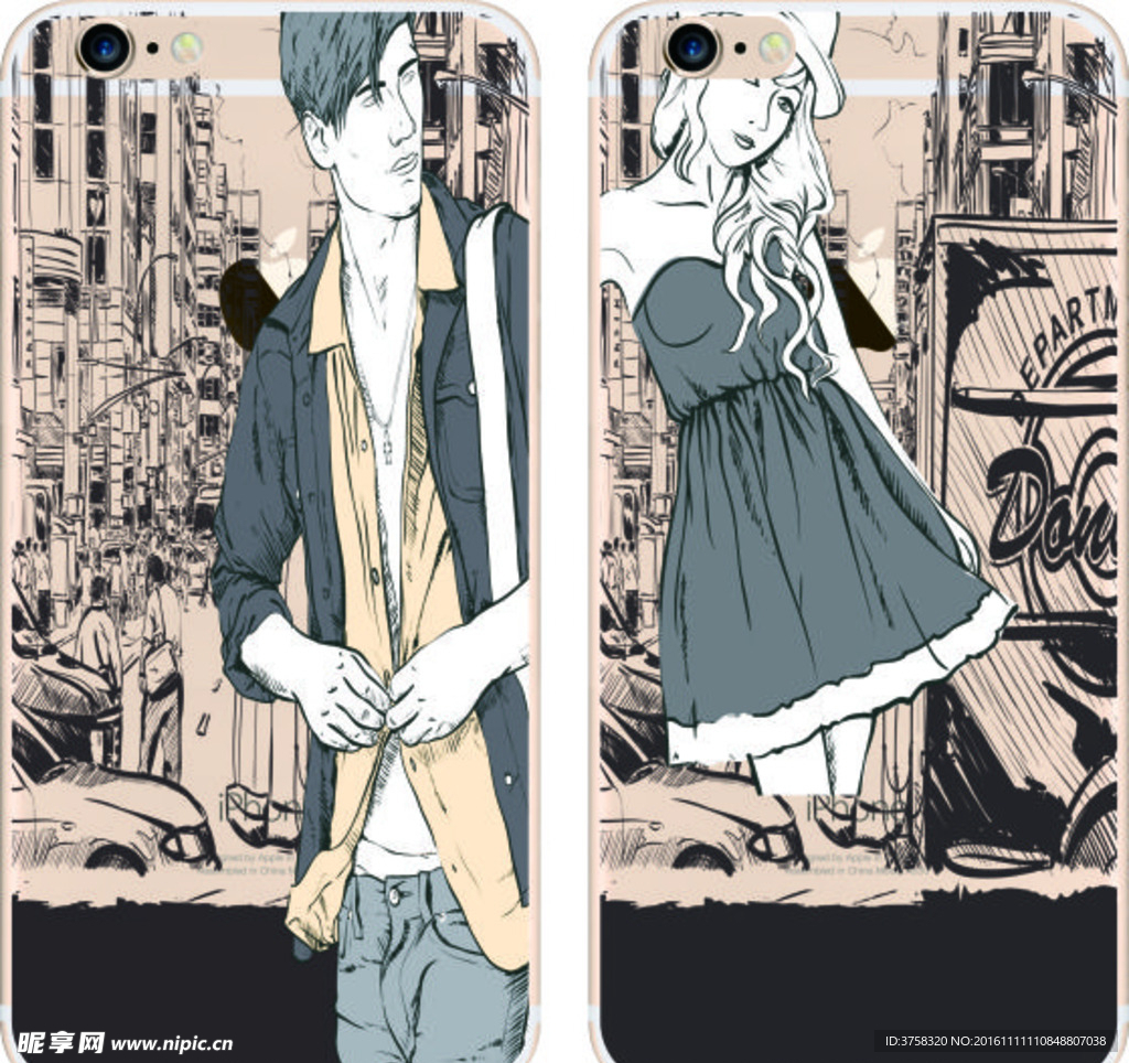 彩绘手机壳 iphone 时尚
