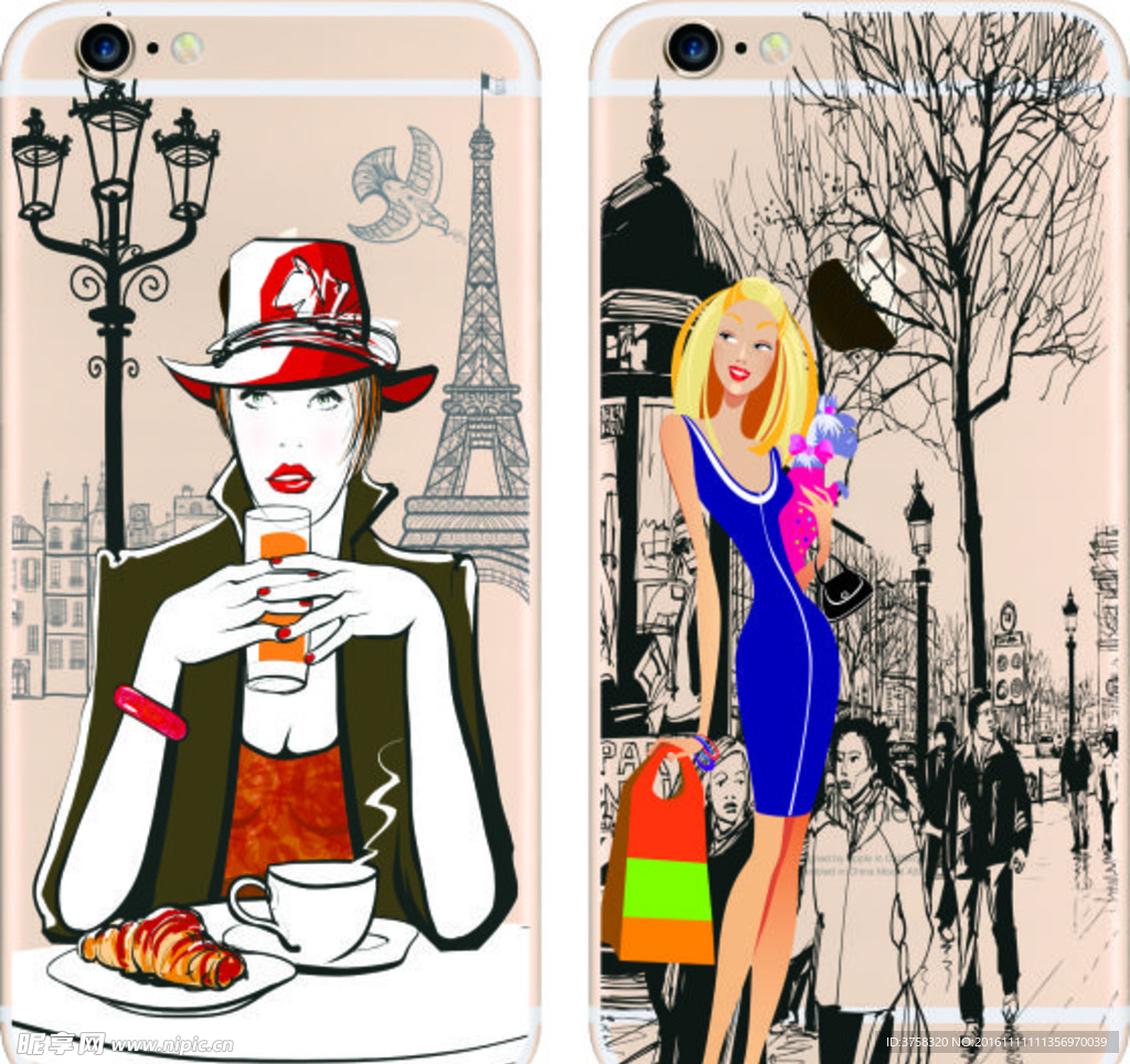 彩绘手机壳 iphone 时尚