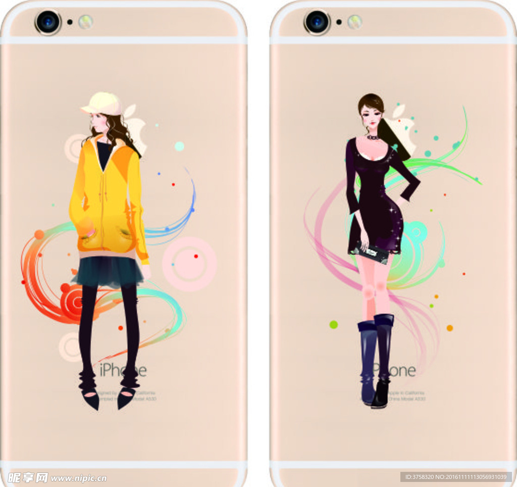 彩绘手机壳 iphone 时尚