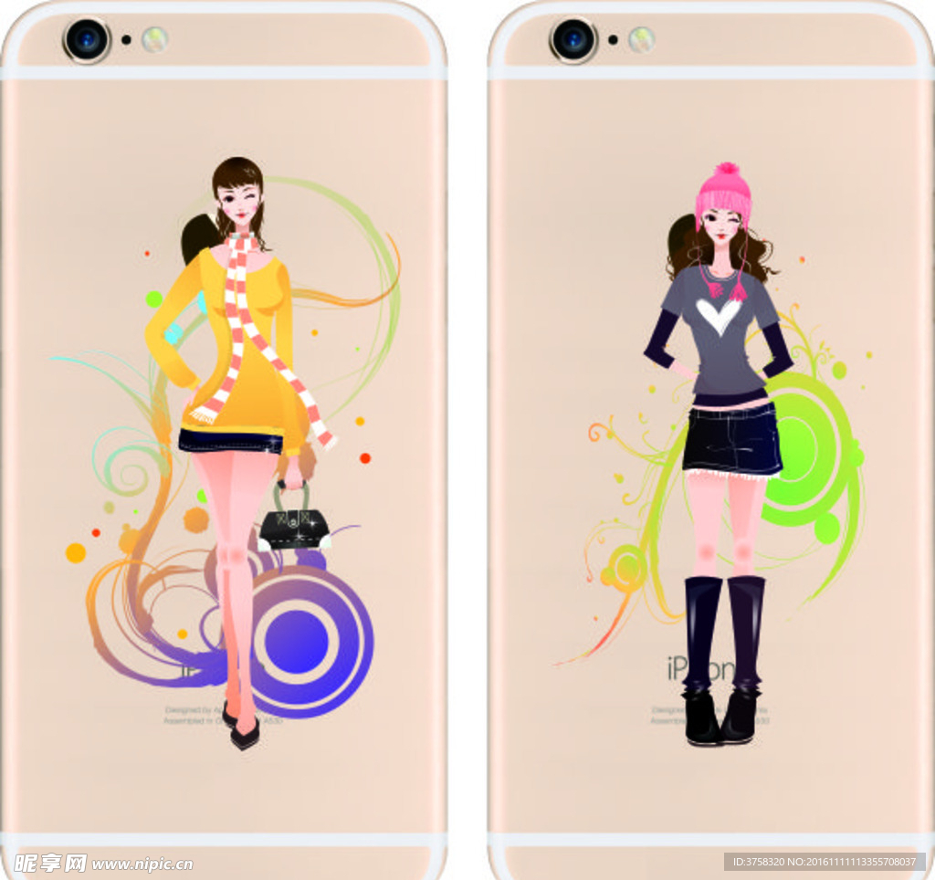 彩绘手机壳 iphone 时尚
