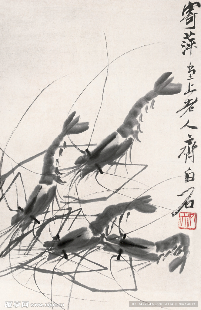 中国水墨画 齐白石国画 写意画