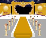 金色婚礼主题