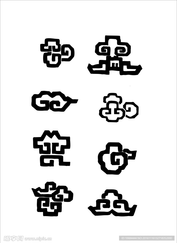 藏族图案 线条花纹