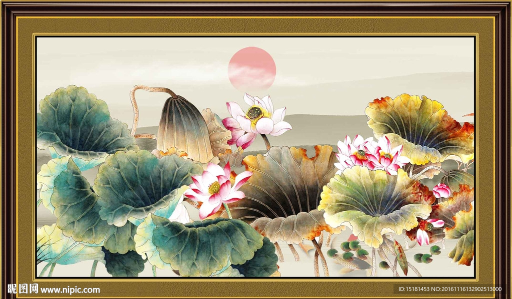 荷花图