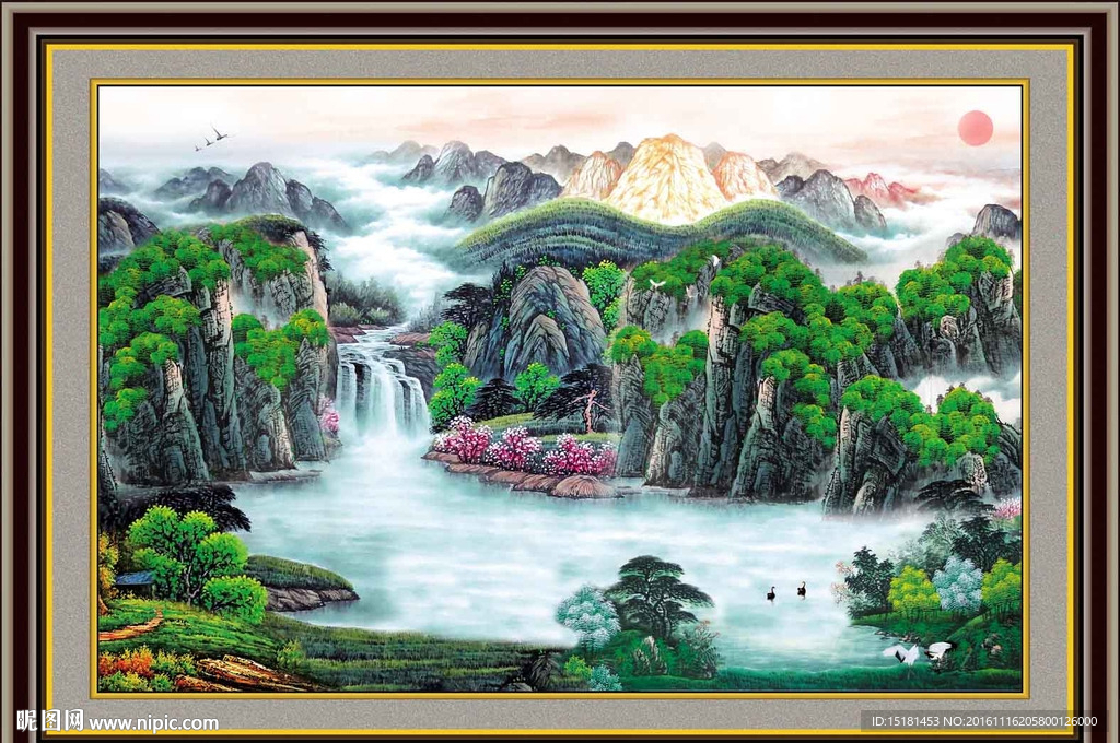 国画聚宝盆