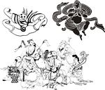 八仙过海 小丑 佛教人物