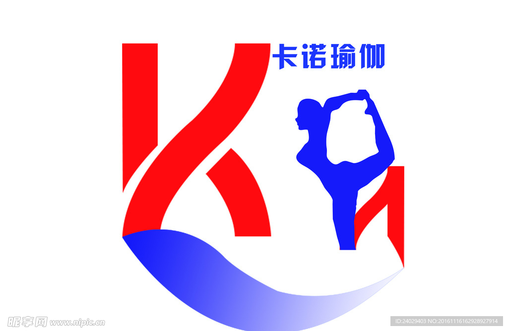 卡诺瑜伽logo标志设计