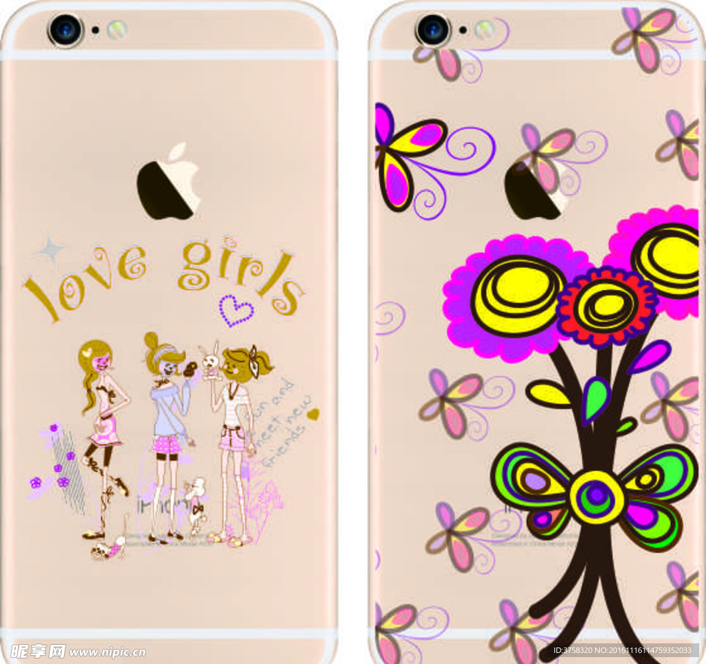 彩绘手机壳 时尚 手机套 彩印